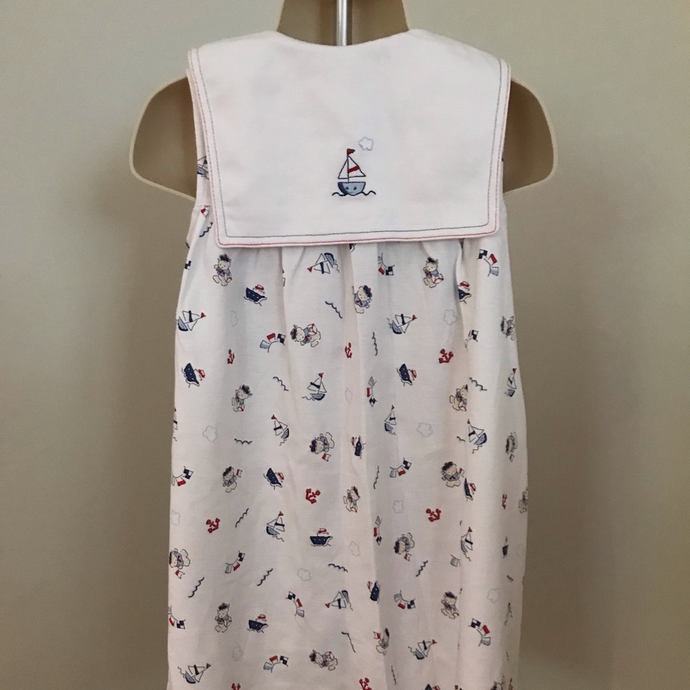 Kissy Kissy Toddler Girls Long Sailor Dress 3T